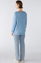 Light Blue Wool Mix Patch Pocket Jumper