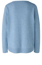 Light Blue Wool Mix Patch Pocket Jumper