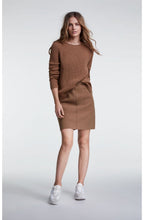 Light Brown Boiled Wool Skirt