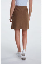 Light Brown Boiled Wool Skirt