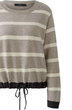 Light Brown Stone Drawstring Hem Jumper