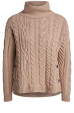 Light Camel Cable Knit Jumper