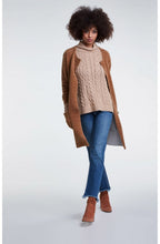 Light Camel Cable Knit Jumper
