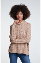 Light Camel Cable Knit Jumper