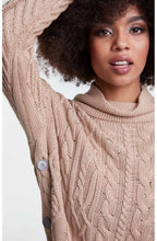 Light Camel Cable Knit Jumper
