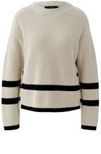 Light Camel Grey Side Button Jumper