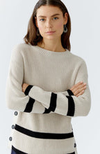 Light Camel Grey Side Button Jumper