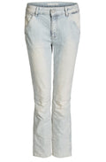 Light Denim Fine Striped Jeans