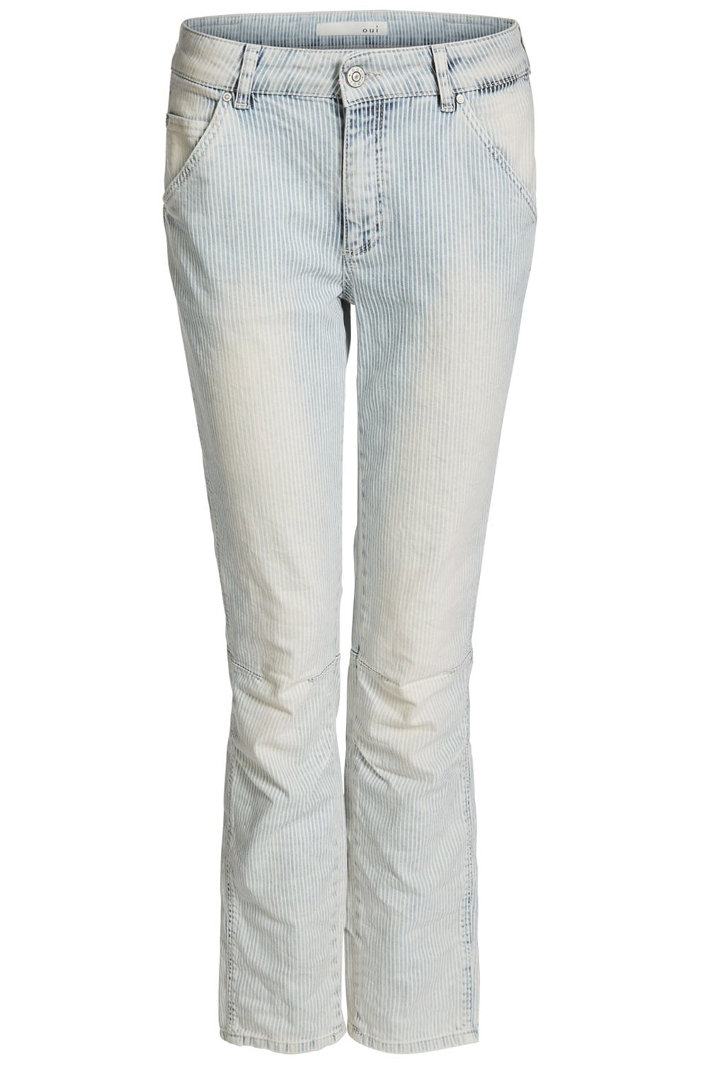 Light Denim Fine Striped Jeans