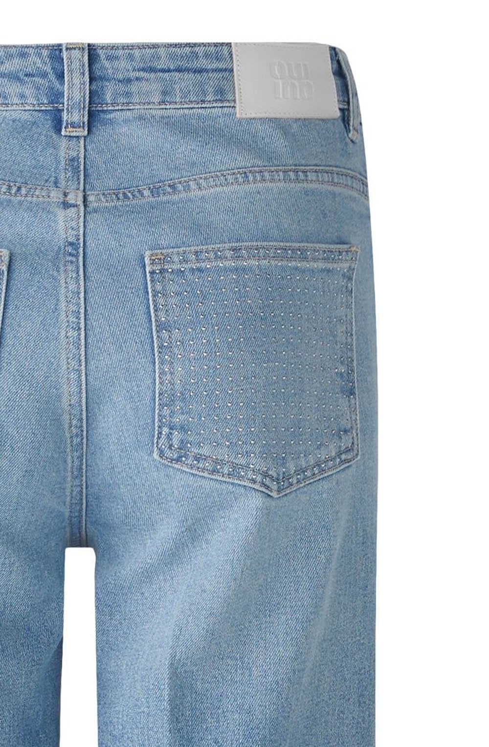 Light Denim Wide Leg Jeans