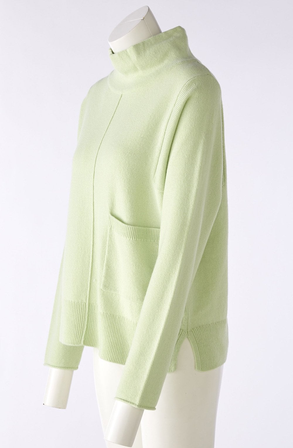 Light Green Cowl Neck Jumper