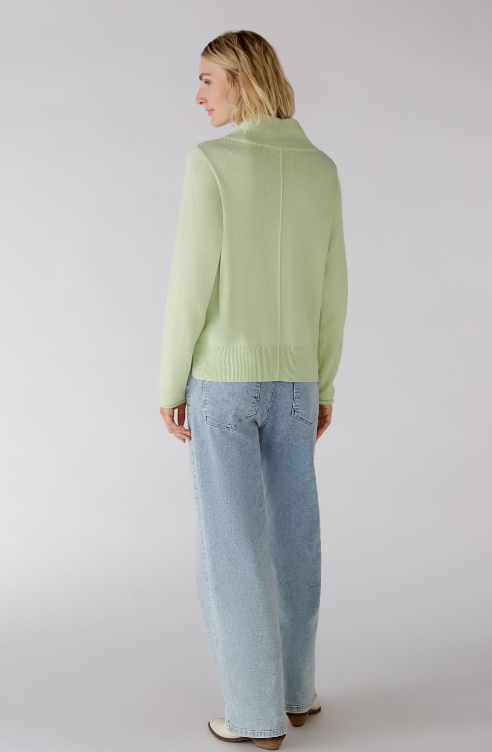 Light Green Cowl Neck Jumper