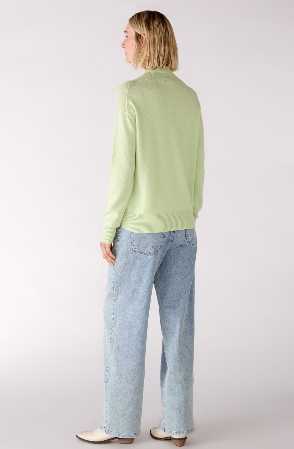Light Green High Neck Jumper