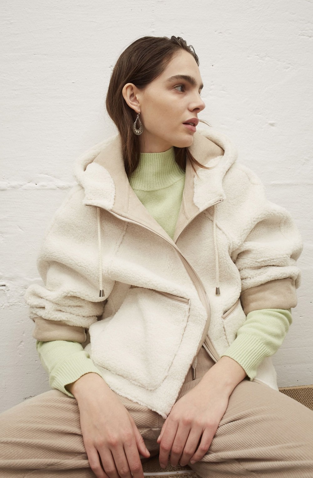 Light Green High Neck Jumper