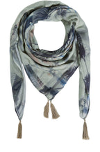 Light Green Palm Print Scarf