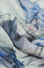 Light Green Palm Print Scarf