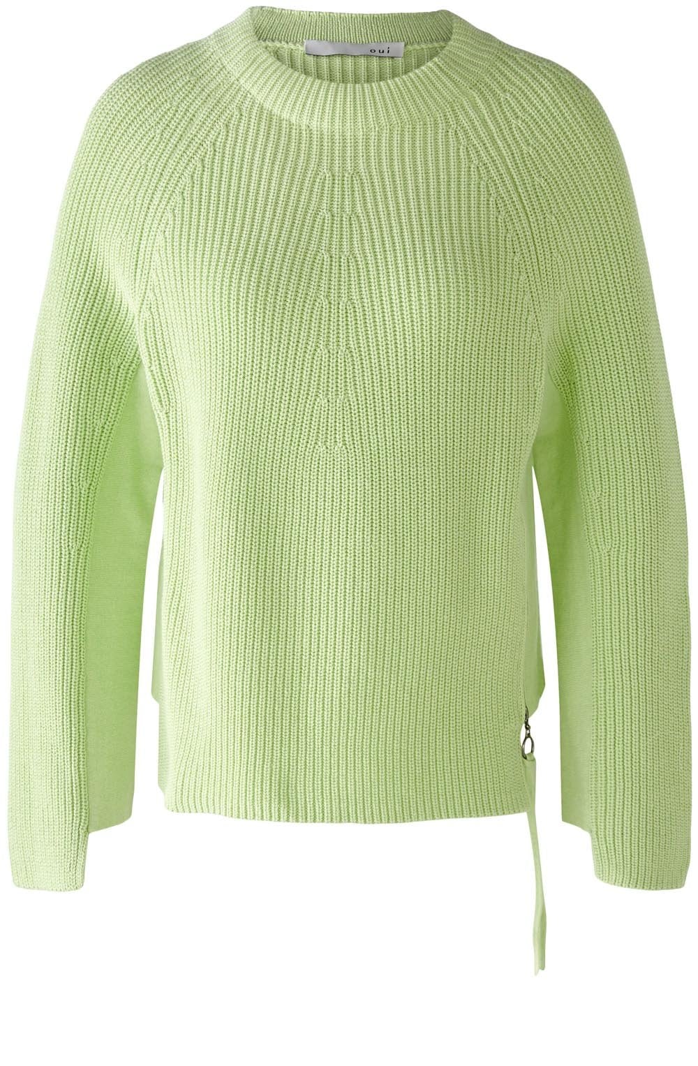 Light Green Ribbed Jumper