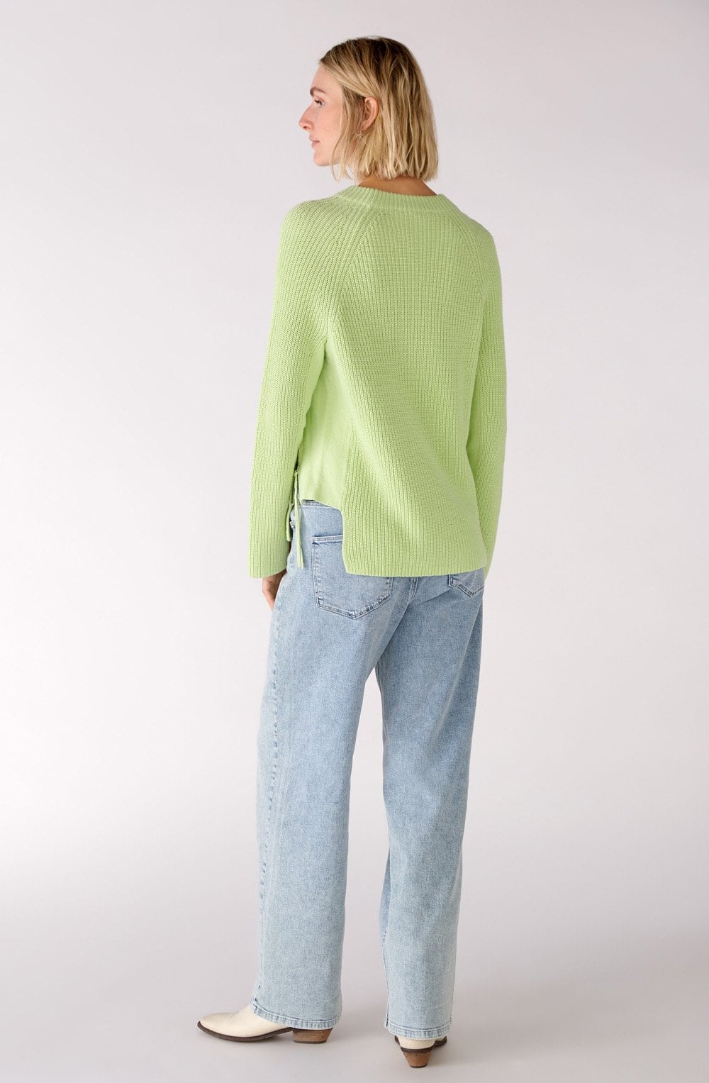 Light Green Ribbed Jumper