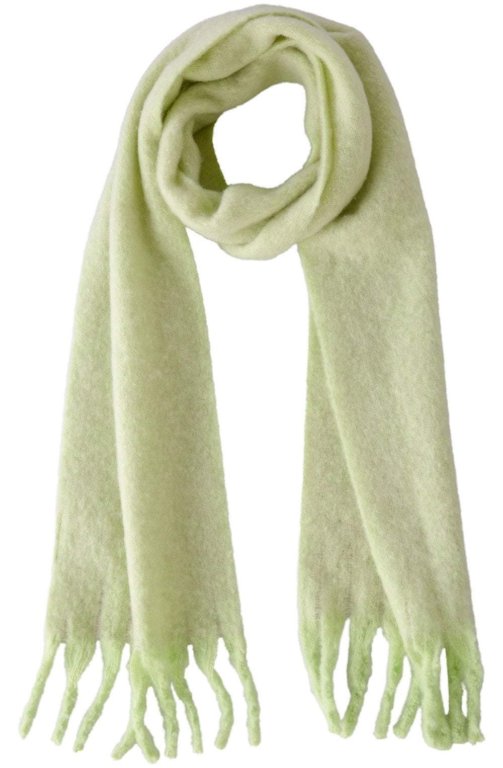 Light Green Soft Chunky Scarf