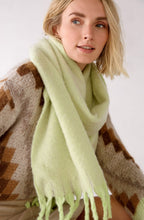 Light Green Soft Chunky Scarf