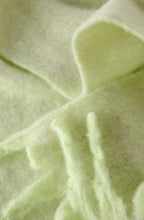Light Green Soft Chunky Scarf