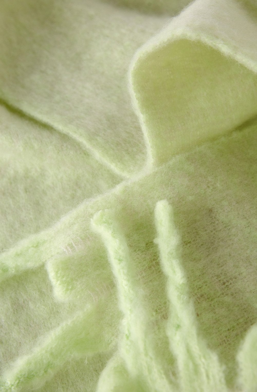 Light Green Soft Chunky Scarf