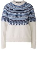 Light Grey and Blue Norwegian Raglan Jumper