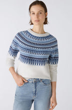 Light Grey and Blue Norwegian Raglan Jumper