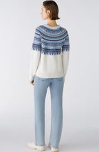 Light Grey and Blue Norwegian Raglan Jumper