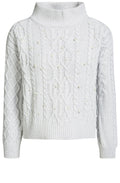 Light Grey Cable Knit Sweater