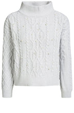 Light Grey Cable Knit Sweater