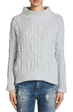 Light Grey Cable Knit Sweater