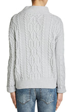 Light Grey Cable Knit Sweater