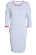 Light Grey Embossed Heart Dress