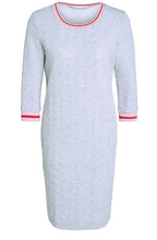 Light Grey Embossed Heart Dress