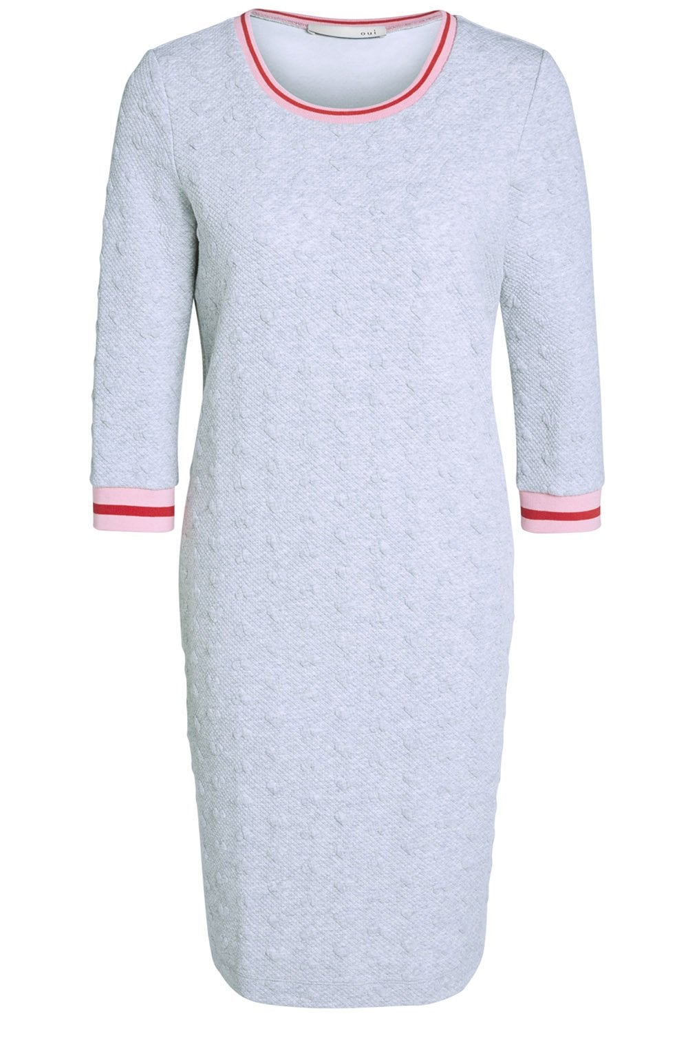 Light Grey Embossed Heart Dress