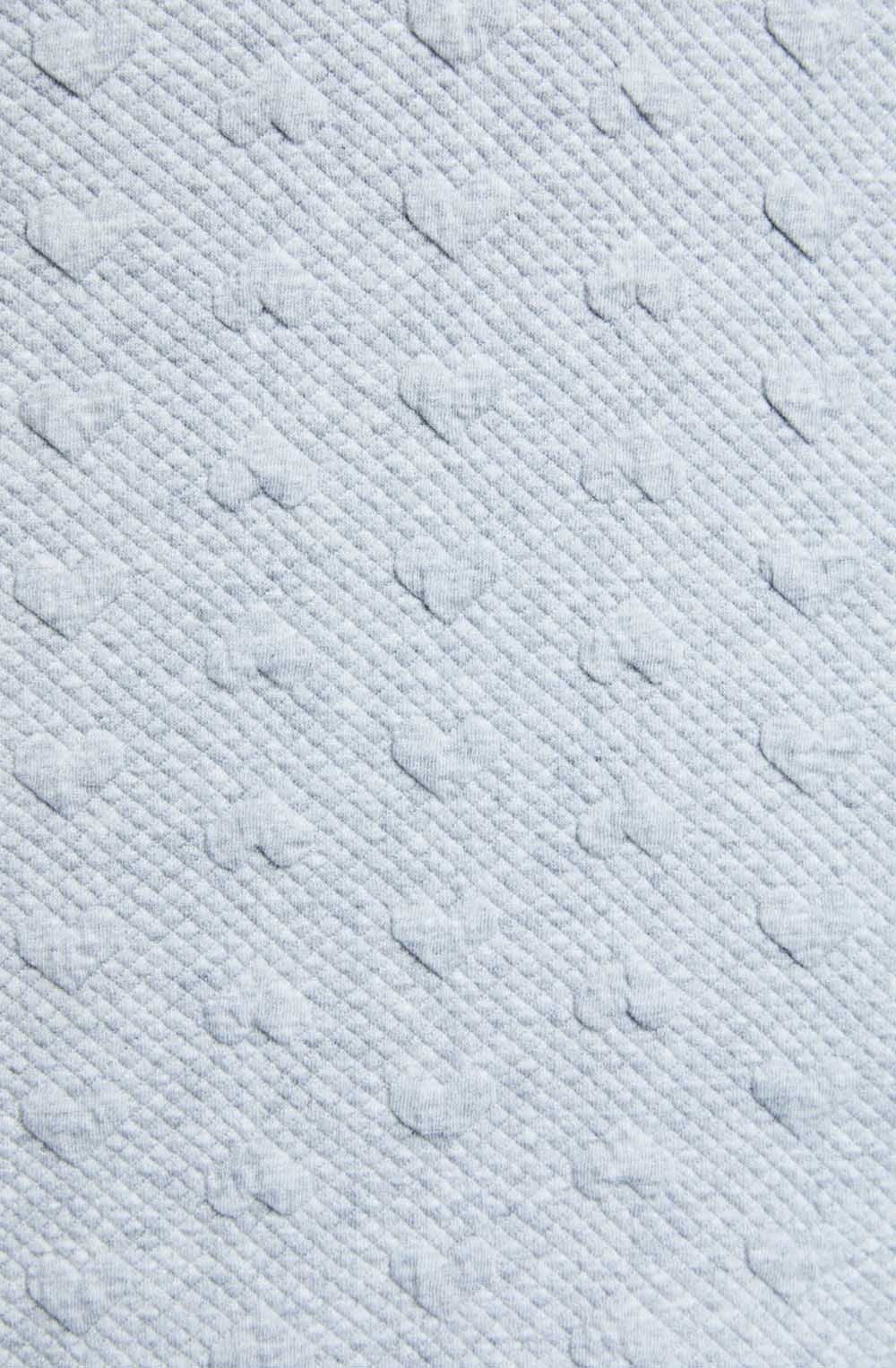 Light Grey Embossed Heart Dress