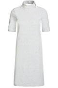 Light Grey Fine Ribbed Dress