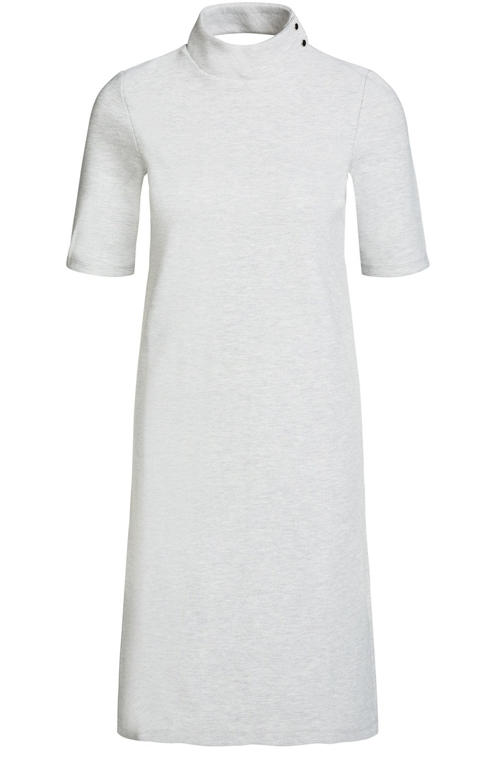 Light Grey Fine Ribbed Dress