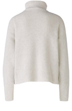 Light Grey Half Zip High Neck Jumper