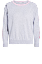Light Grey Heart Detailed Jumper