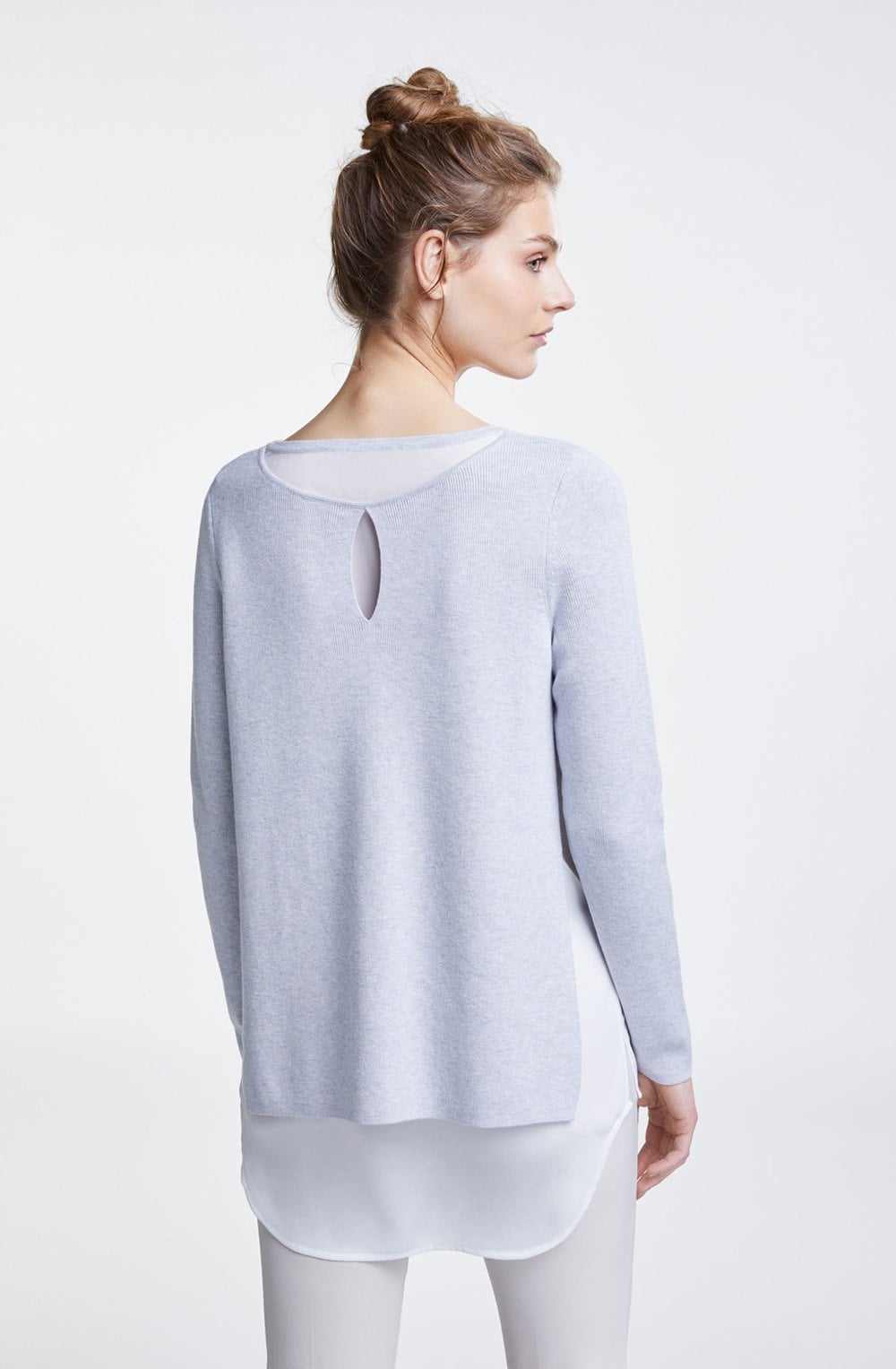 Light Grey Layered Effect Jumper