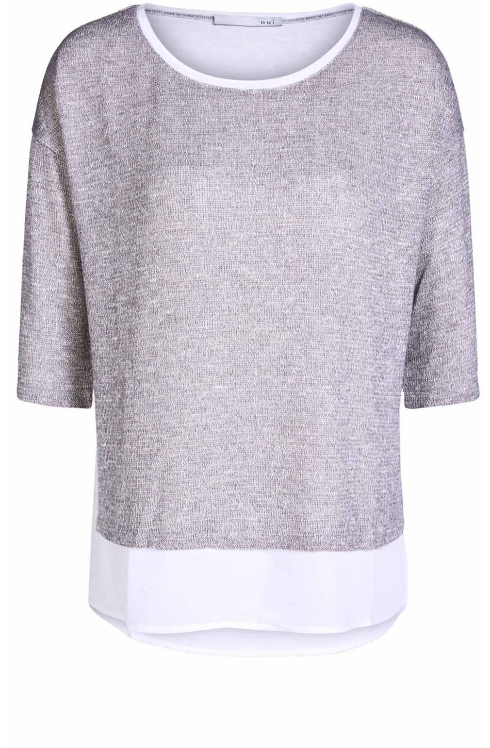 Light Grey Layered Effect Top