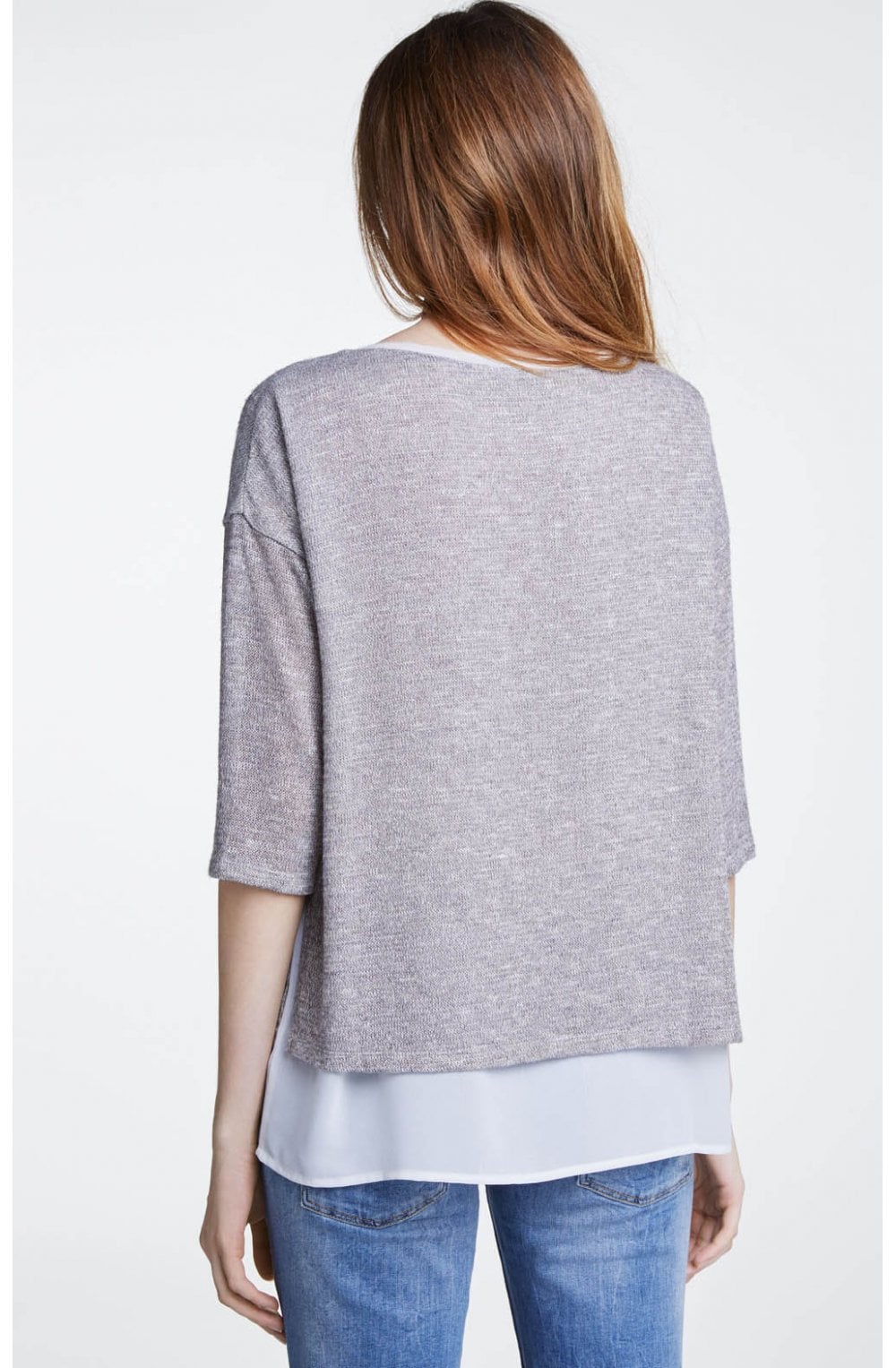 Light Grey Layered Effect Top