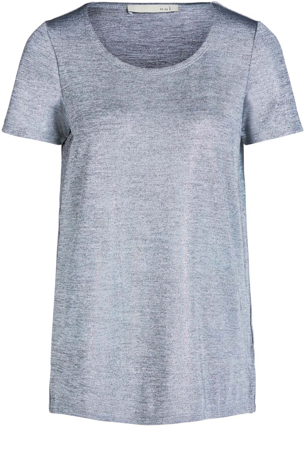 Light Grey Metallic T Shirt