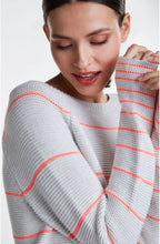 Light Grey Neon Stripe Jumper