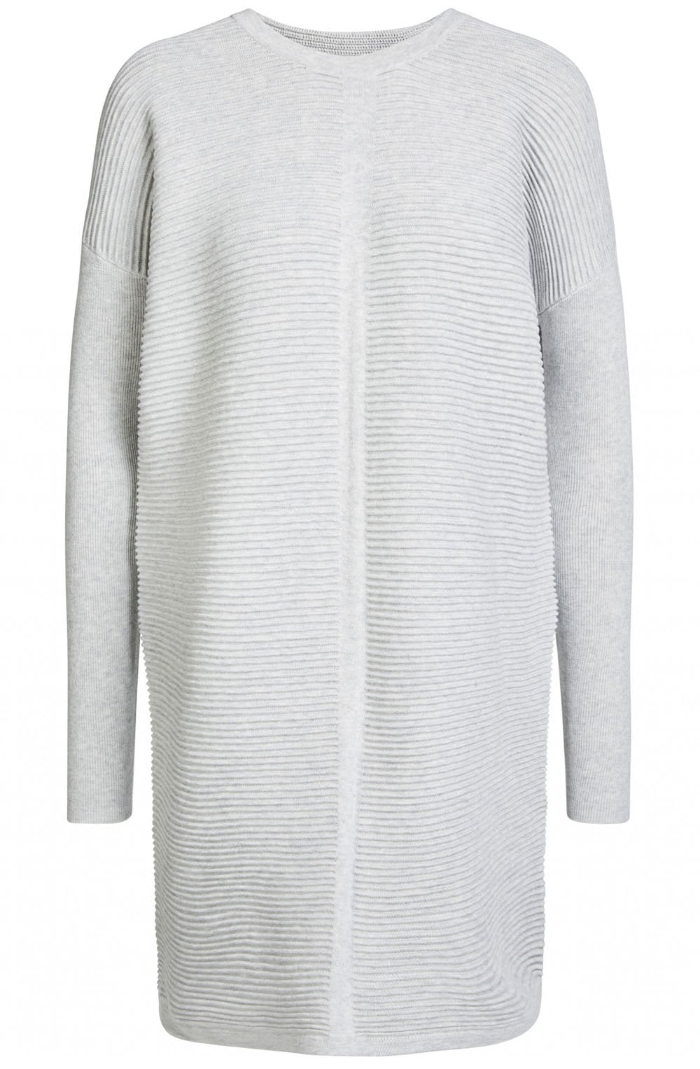 Light Grey Ribbed Dress