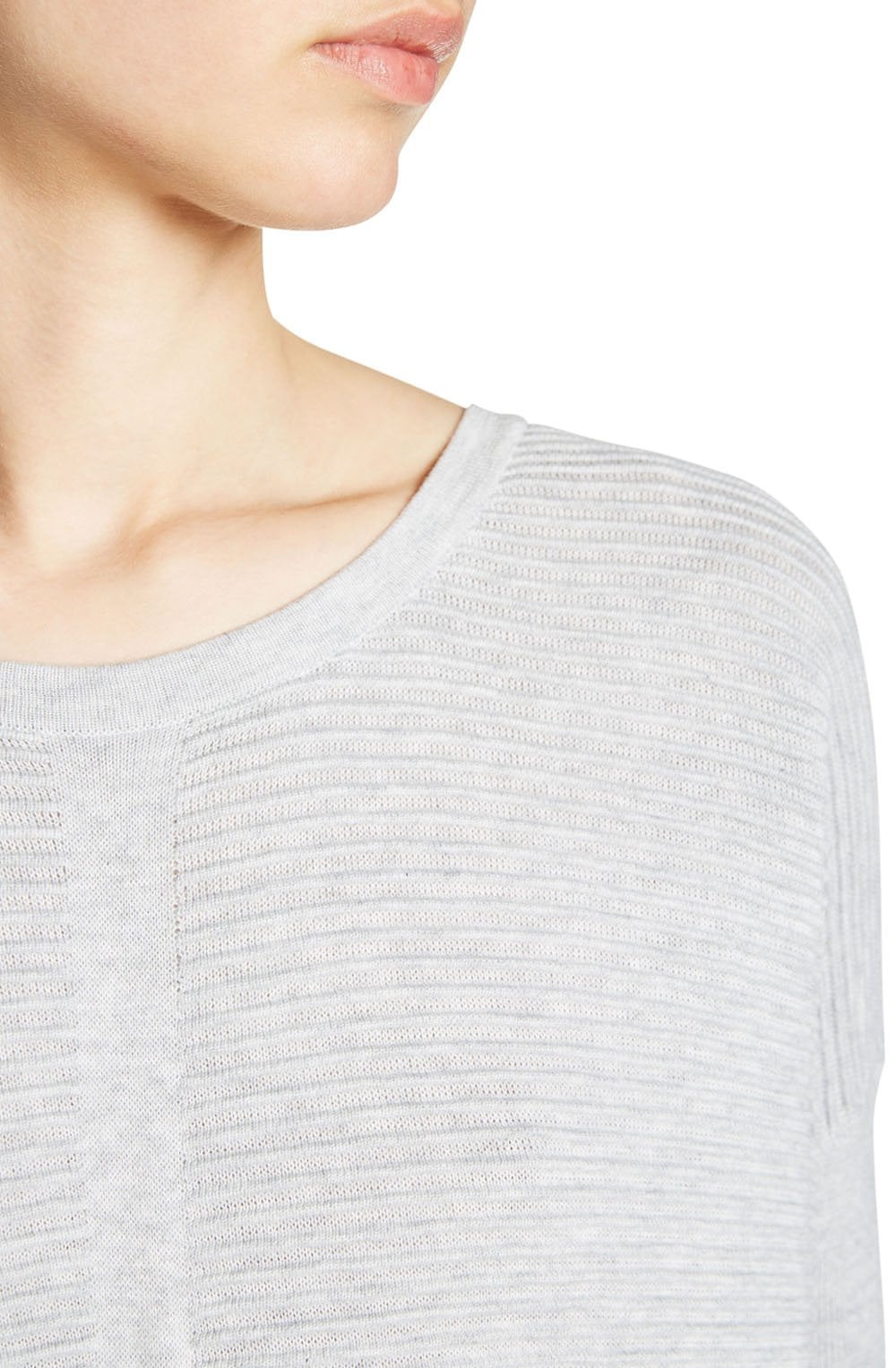 Light Grey Ribbed Dress