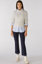 Light Grey Ribbed Knit Box Jumper