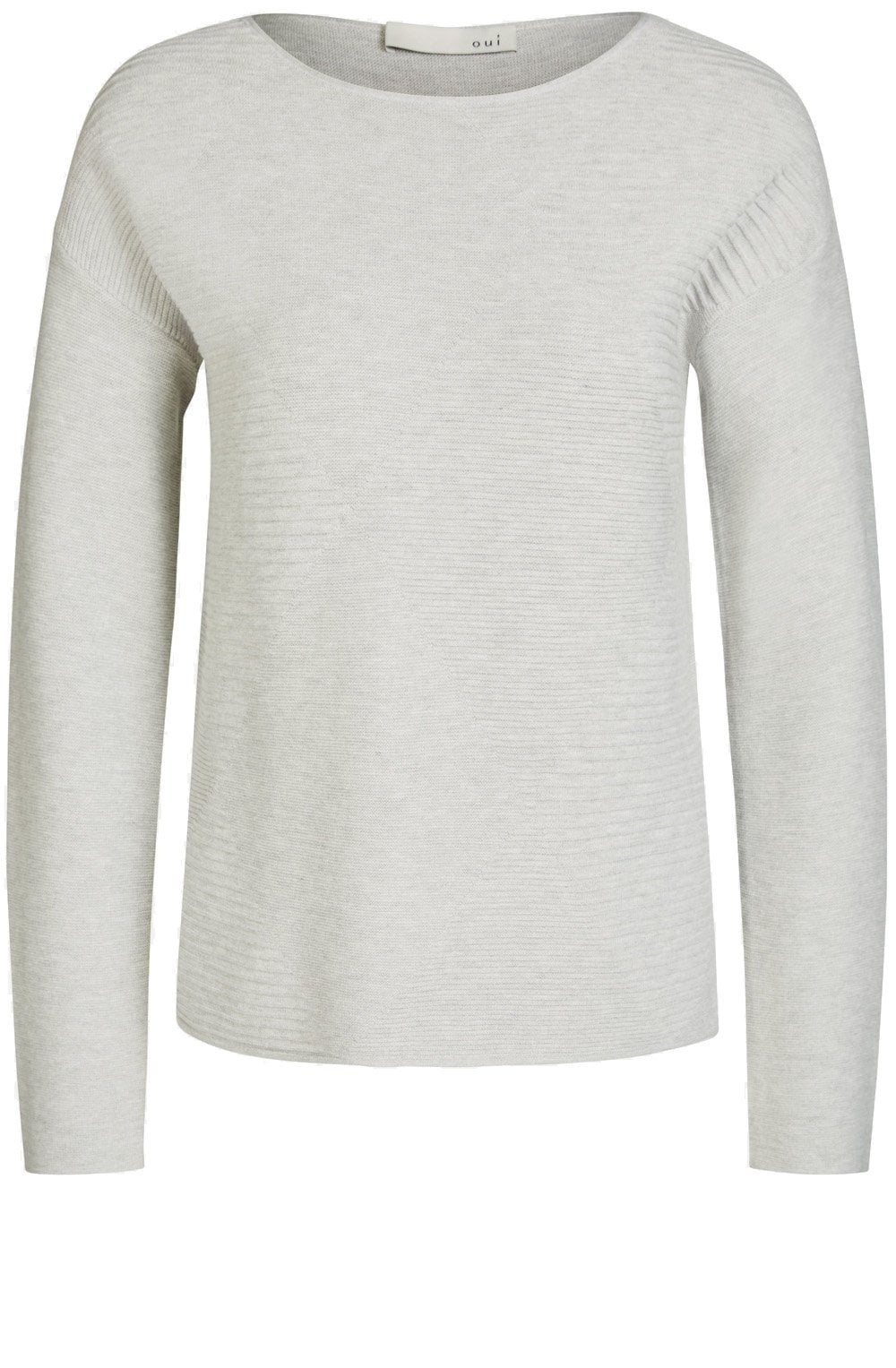 Light Grey Ribbed Sweater